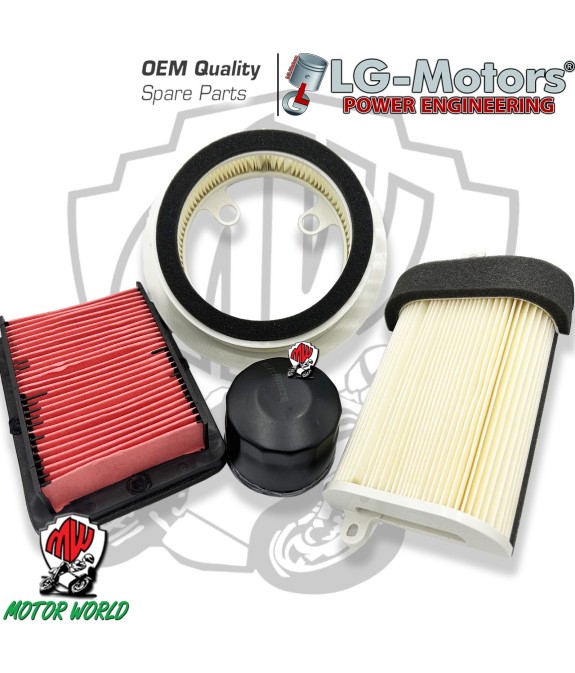 KIT 3 FILTRI ARIA + OLIO COMPATIBILE YAMAHA T-MAX 500 2008 2009 2010 2011