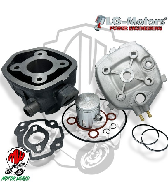 Cilindro Completo di testa ø38 49 cc OVER THOR 50 2T LC 2013 IN SU