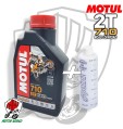 KIT 1 LITRO OLIO PER MISCELA MOTUL 710 2T 100% SINTETICO + MISURINO POLINI