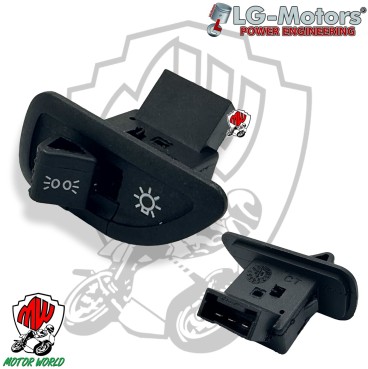 PULSANTE DEVIO LUCI COMPATIBILE PIAGGIO ZIP 125 cc 2000 2001 2002