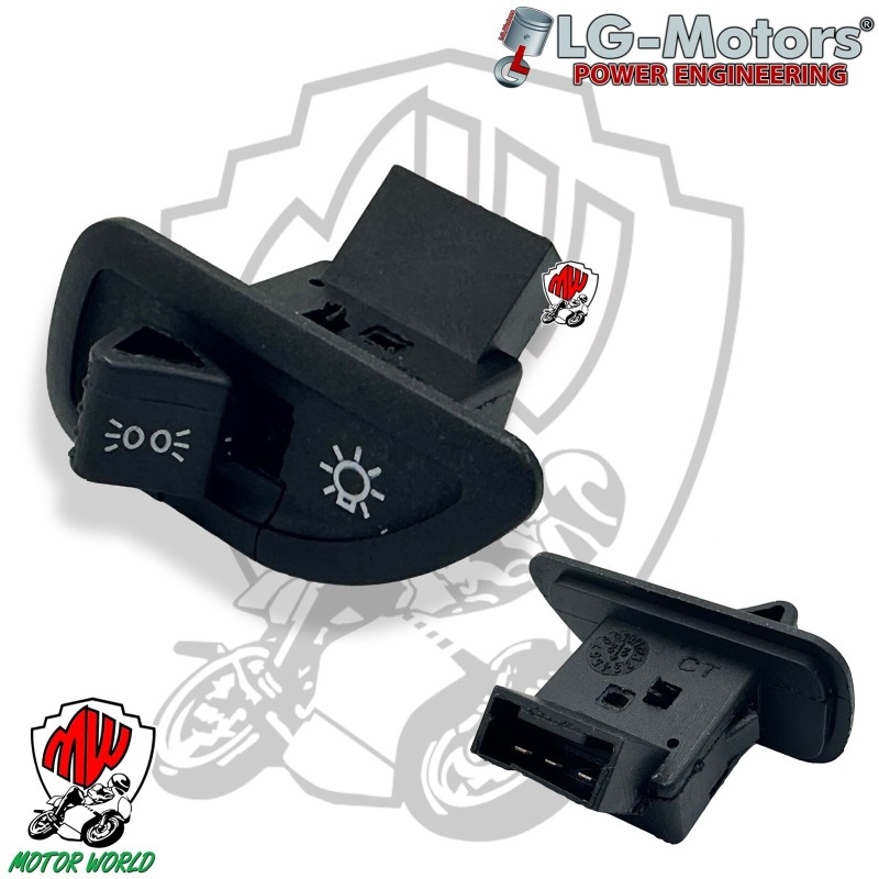 PULSANTE DEVIO LUCI COMPATIBILE PIAGGIO ZIP 125 cc 2000 2001 2002
