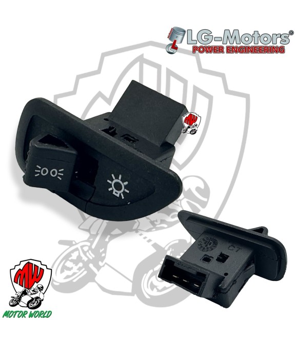 PULSANTE DEVIO LUCI COMPATIBILE PIAGGIO ZIP 125 cc 2000 2001 2002