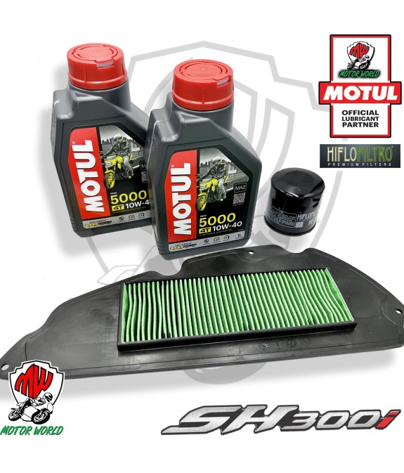 Tagliando HONDA SH 300 i 2018 2019 / Kit Olio Motul Filtri