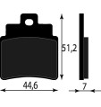 PASTIGLIE FRENO ORGANICHE POSTERIORI ARCTIC CAT ATV 300 DVX 2009 2010