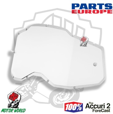 LENTE DI RICAMBIO TRASPARENTE PER MASCHERE STRATA 2 RACECRAFT 2 ACCURI 2 100%