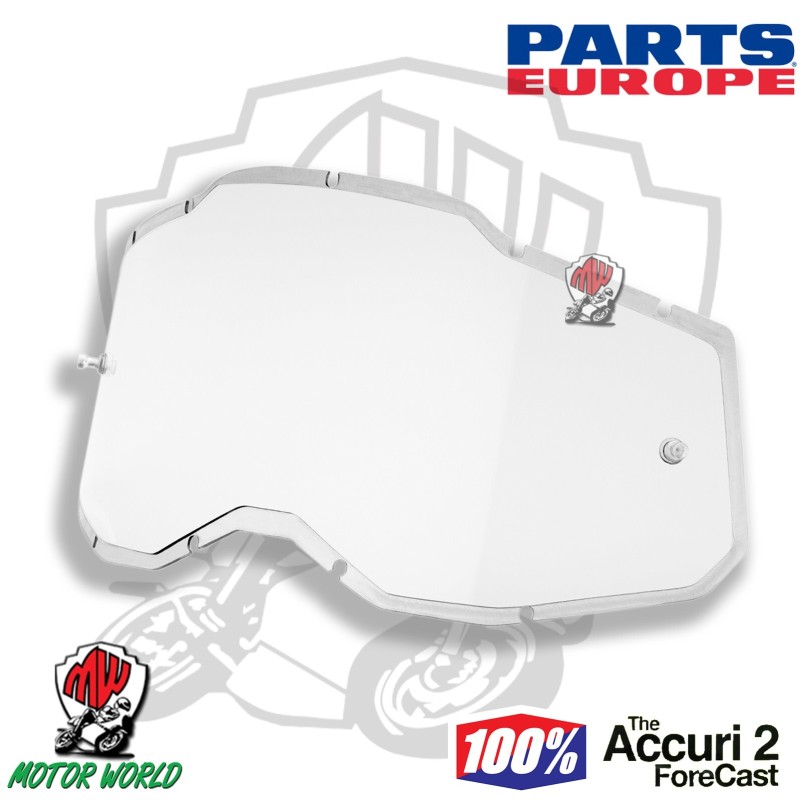 LENTE DI RICAMBIO TRASPARENTE PER MASCHERE STRATA 2 RACECRAFT 2 ACCURI 2 100%
