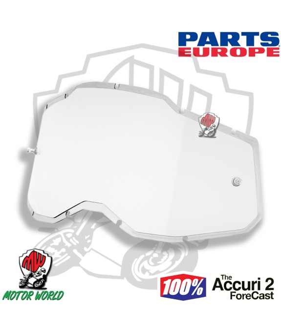 LENTE DI RICAMBIO TRASPARENTE PER MASCHERE STRATA 2 RACECRAFT 2 ACCURI 2 100%
