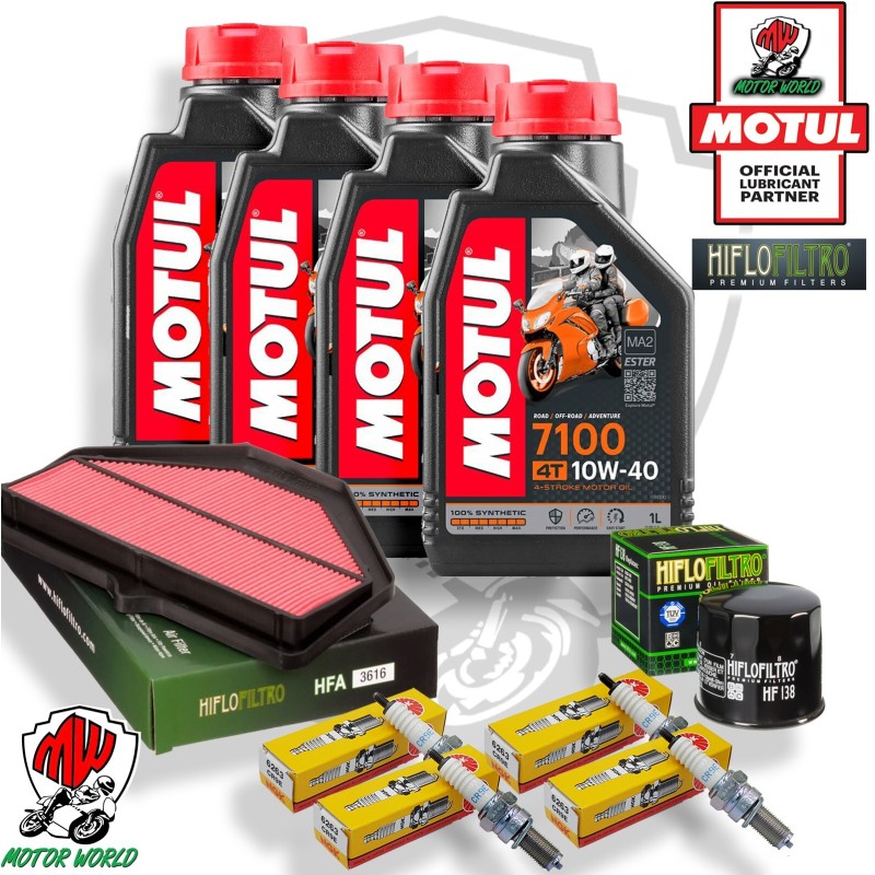 KIT TAGLIANDO OLIO MOTUL CANDELE FILTRI ARIA OLIO SUZUKI GSX-R 750 2004 2005