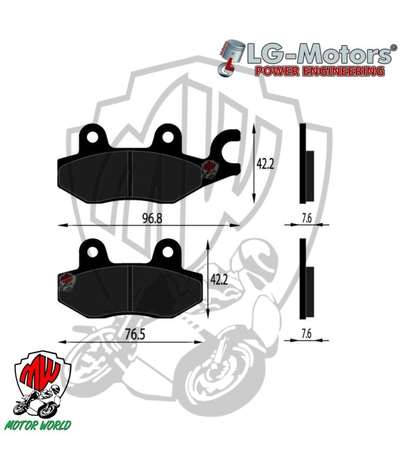 PASTIGLIE FRENO PLATINUM SERIES COMPATIBILE KYMCO AGILITY E PEOPLE 250 ANTERIORI