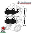 PASTIGLIE FRENO PLATINUM SERIES COMPATIBILE KYMCO AGILITY E PEOPLE 250 ANTERIORI