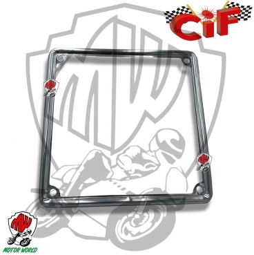 CORNICE TARGA CIF VECCHIE DIMENSIONI INOX LUCIDATO  99 170x170mm