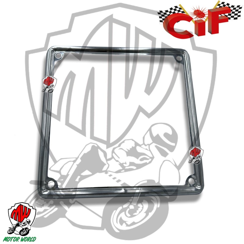 CORNICE TARGA CIF VECCHIE DIMENSIONI INOX LUCIDATO  99 170x170mm
