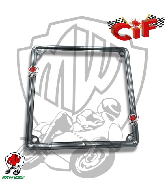 CORNICE TARGA CIF VECCHIE DIMENSIONI INOX LUCIDATO  99 170x170mm