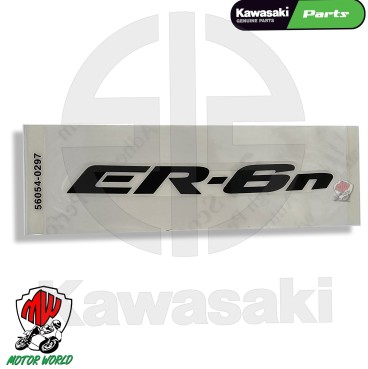 ADESIVO EMBLEMA CARENA SINISTRA ORIGINALE KAWASAKI ER-6N 650 2009 2010 2011