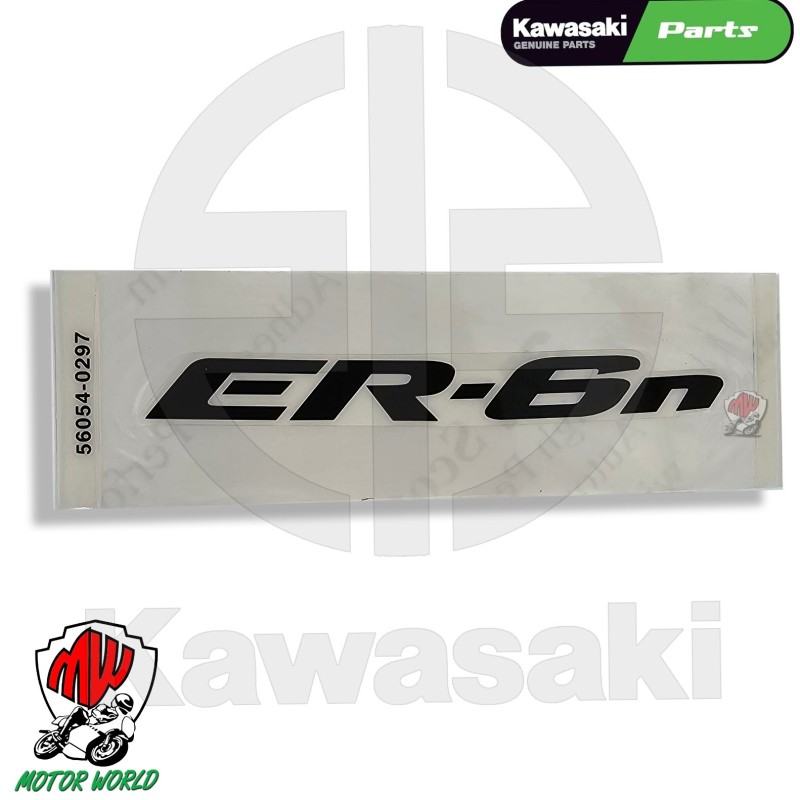 ADESIVO EMBLEMA CARENA SINISTRA ORIGINALE KAWASAKI ER-6N 650 2009 2010 2011