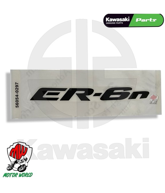 ADESIVO EMBLEMA CARENA SINISTRA ORIGINALE KAWASAKI ER-6N 650 2009 2010 2011