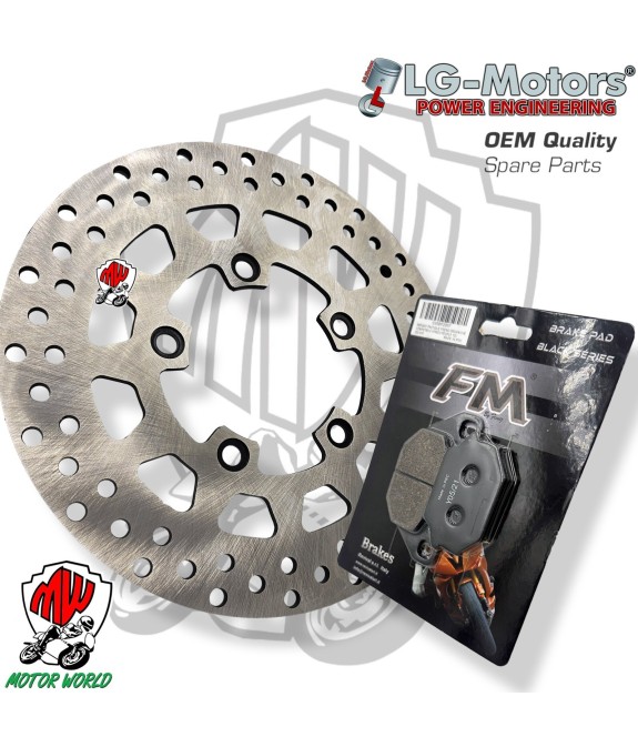 KIT DISCO FRENO ANTERIORE + PASTIGLIE FRENO KYMCO PEOPLE S 300 I 2008