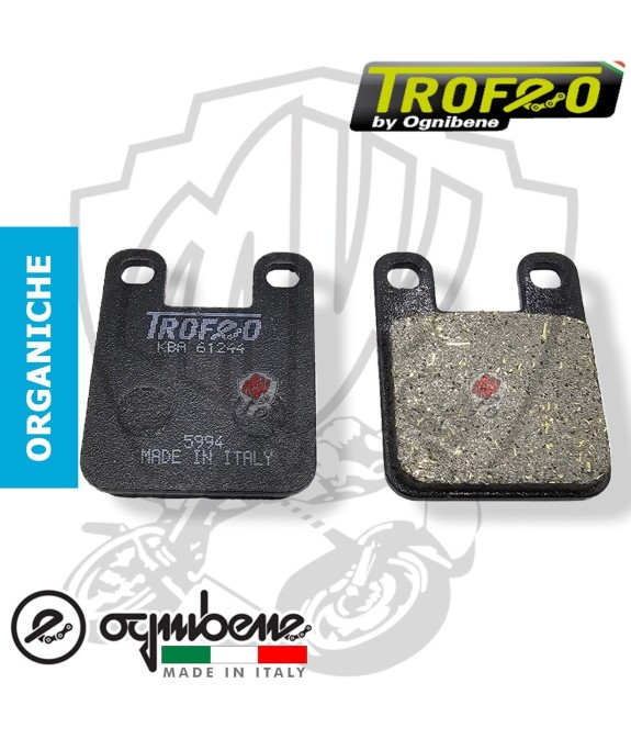 COPPIA PASTIGLIE FRENO POSTERIORE ORGANICHE TROFEO PEUGEOT WRC 50 2001