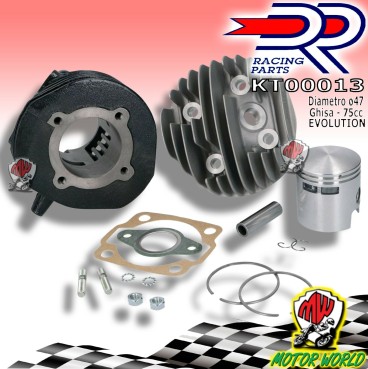 GRUPPO TERMICO CILINDRO DR D.47 75cc PIAGGIO VESPA 50 SPECIAL N L R