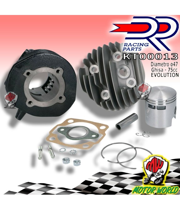 GRUPPO TERMICO CILINDRO DR D.47 75cc PIAGGIO VESPA 50 SPECIAL N L R