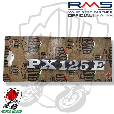 Targhetta fregio scritta stemma cofano laterale Piaggio Vespa PX125E PX 125 E