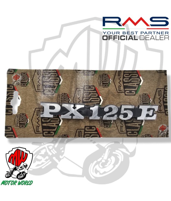 Targhetta fregio scritta stemma cofano laterale Piaggio Vespa PX125E PX 125 E