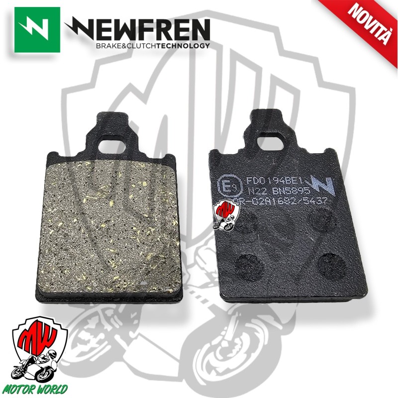KIT COPPIA PASTIGLIE PASTICCHE FRENI NEWFREN