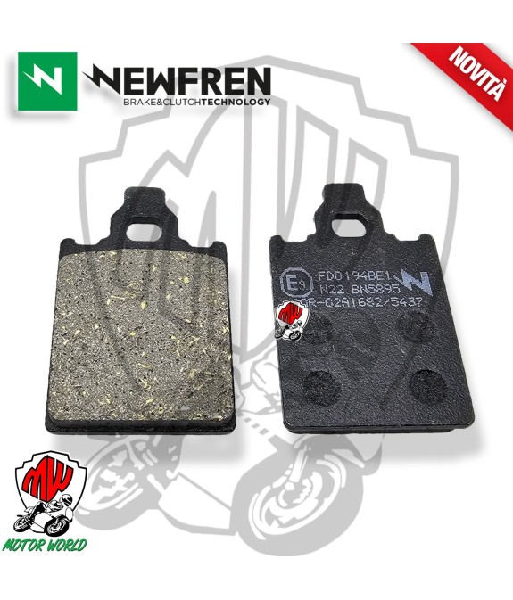 KIT COPPIA PASTIGLIE PASTICCHE FRENI NEWFREN