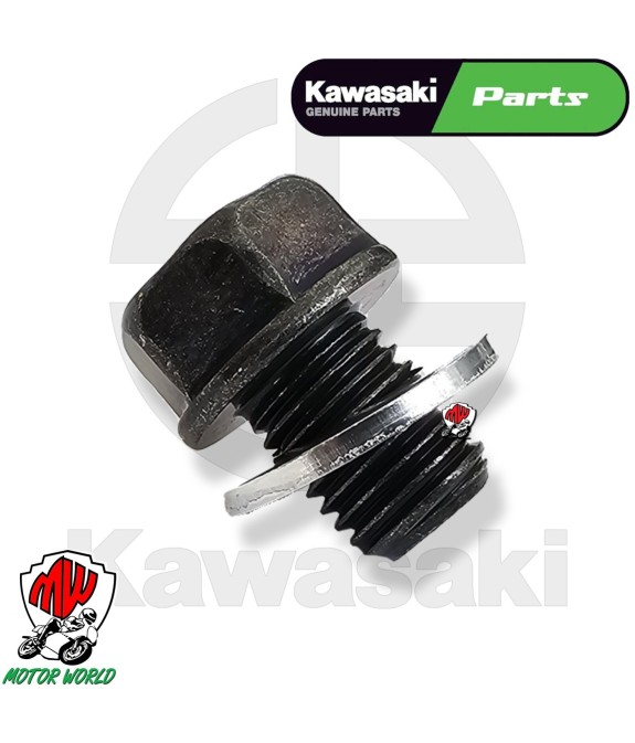 TAPPO PERNO VITE SCARICO OLIO + RONDELLA ORIGINALE KAWASAKI Z 750 800 900 1000