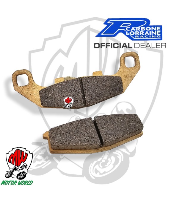 COPPIA PASTIGLIE FRENO CARBONE LORRAINE KAWASAKI GPZ 500 S 1994 - 2003