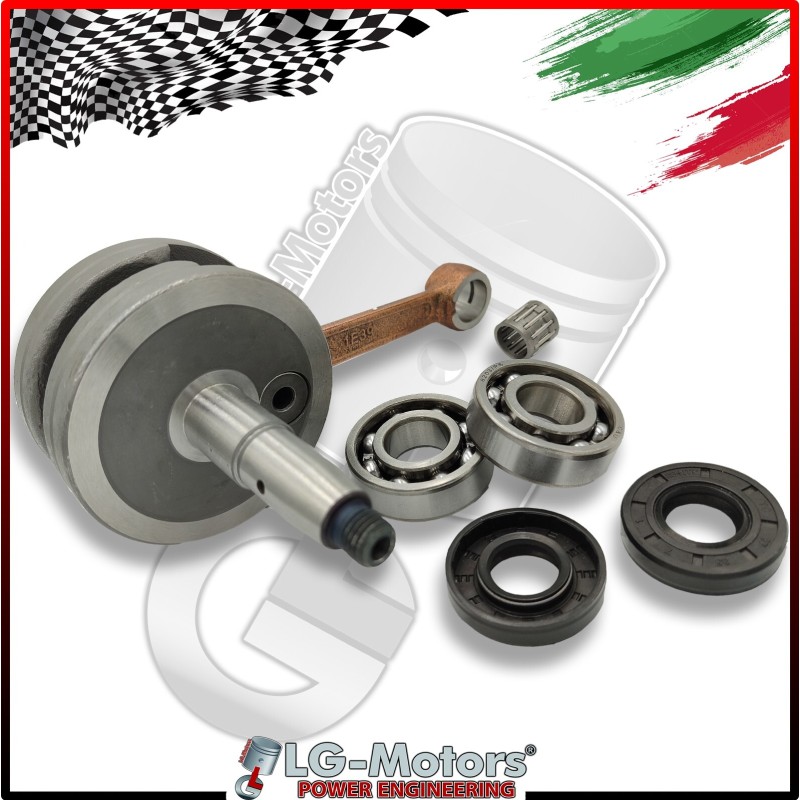 KIT ALBERO MOTORE CUSCINETTI PARAOLI E GABBIA RULLI PER MINI CROSS 50 cc