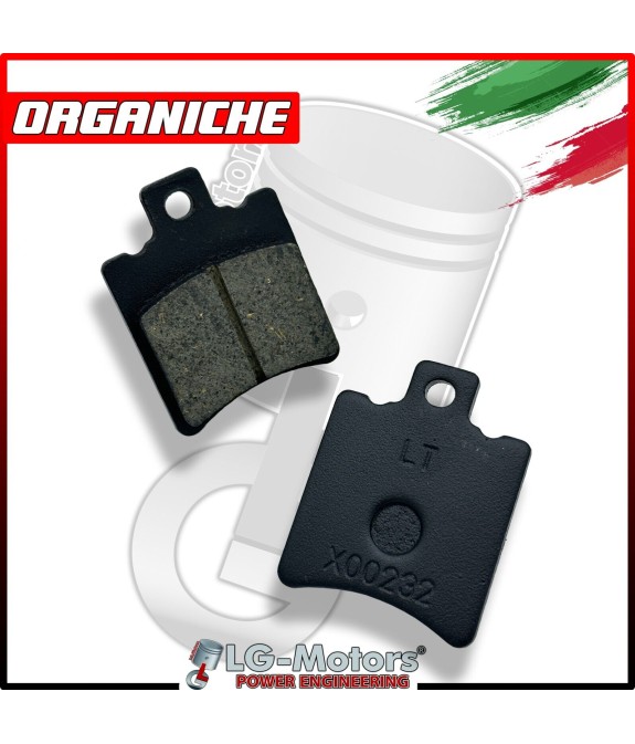 COPPIA PASTIGLIE ORGANICHE FRENO ANTERIORI APRILIA RALLY 50 1995 - 2004