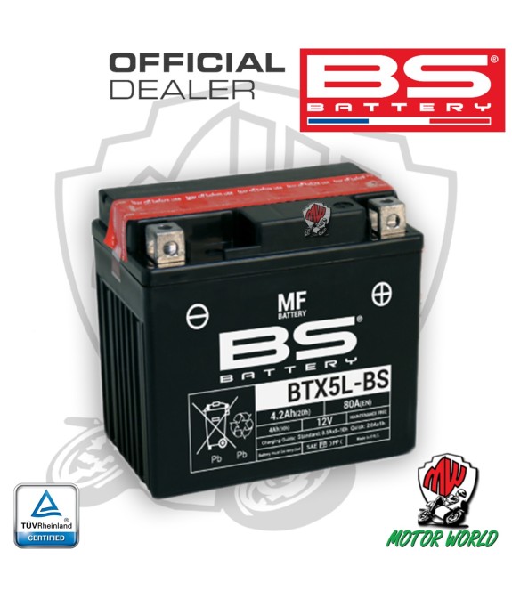 BATTERIA BS MF BTX5L-BS PER APRILIA
