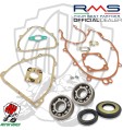 KIT REVISIONE MOTORE PIAGGIO APE 50 CONO 19 CUSCINETTI SKF PARAOLI + GUARNIZIONI