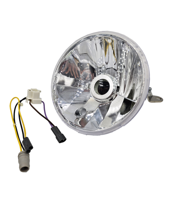FARO FANALE ANTERIORE IN PLASTICA ORIGINALE ALOGENO VESPA 125 150 200 PX A DISCO