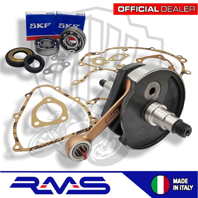 KIT ALBERO MOTORE TIPO ORIGINALE CUSCINETTI SKF CONO 19 PER VESPA 50 SPECIAL R L