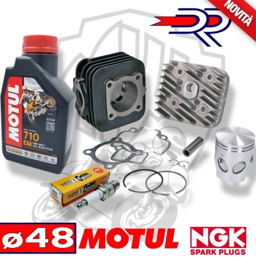 KIT GRUPPO TERMICO CILINDRO DR AC OLIO MOTUL 710 CANDELA PIAGGIO ZIP NRG STALKER