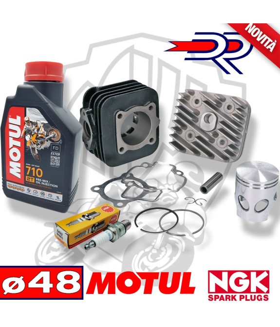 KIT GRUPPO TERMICO CILINDRO DR AC OLIO MOTUL 710 CANDELA PIAGGIO ZIP NRG STALKER