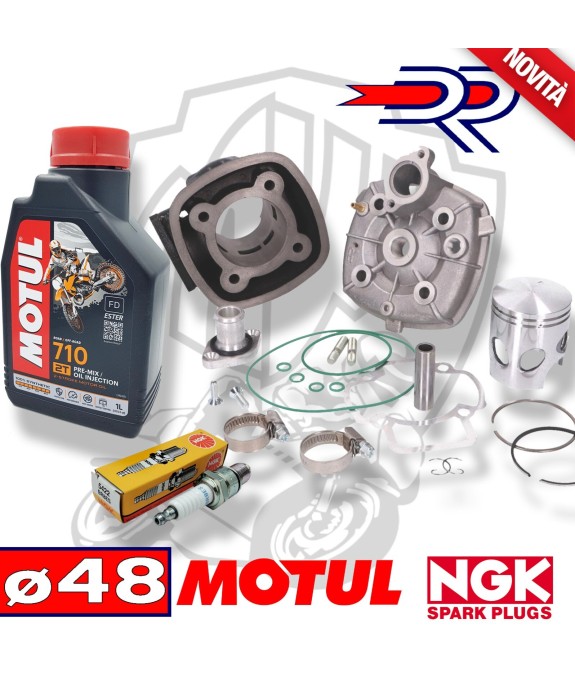 KIT GRUPPO TERMICO CILINDRO DR LC OLIO MOTUL 710 CANDELA PIAGGIO NRG RUNNER H2O