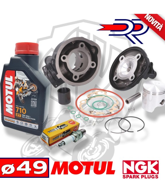 KIT GRUPPO TERMICO CILINDRO DR LC OLIO MOTUL 710 CANDELA MINARELLI AM 3 4 5 6