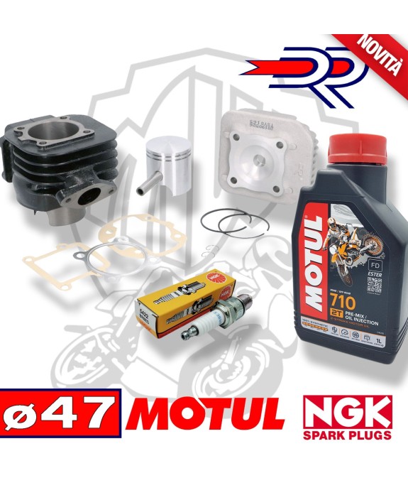 KIT GRUPPO TERMICO CILINDRO DR AC OLIO MOTUL 710 CANDELA YAMAHA ZUMA 50 2T