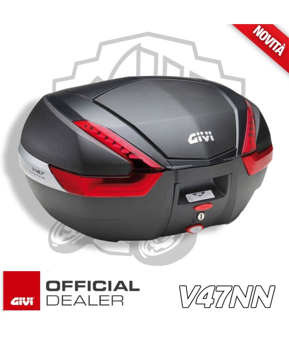 BAULETTO GIVI NERO 47 LITRI DUE CASCHI MODULARI INTEGRALI MONOKEY