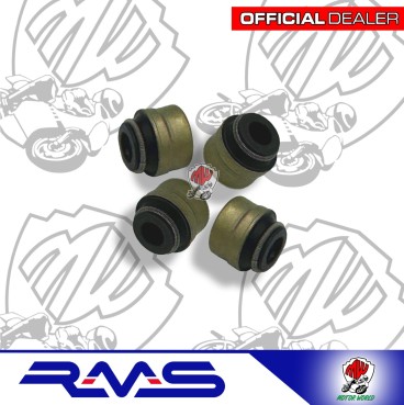 KIT 4 GOMMINI PARAOLI TENUTA VALVOLA PIAGGIO ZIP 4T 50 2006-2013