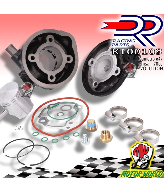 KIT GRUPPO TERMICO CILINDRO DR OLIO MOTUL 710 CANDELA YAMAHA JOG R LC 2002 2015