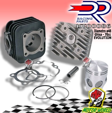 KIT GRUPPO TERMICO CILINDRO DR AC OLIO MOTUL 710 CANDELA PIAGGIO ZIP NRG STALKER