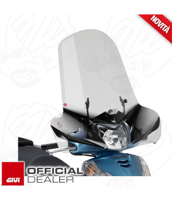 CUPOLINO PARABREZZA PARAVENTO COMPLETO DI ATTACCHI GIVI HONDA SH 300i 2013 2014