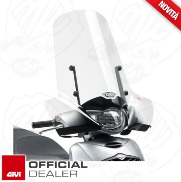 CUPOLINO PARABREZZA PARAVENTO COMPLETO DI ATTACCHI GIVI HONDA SH 125i 150i