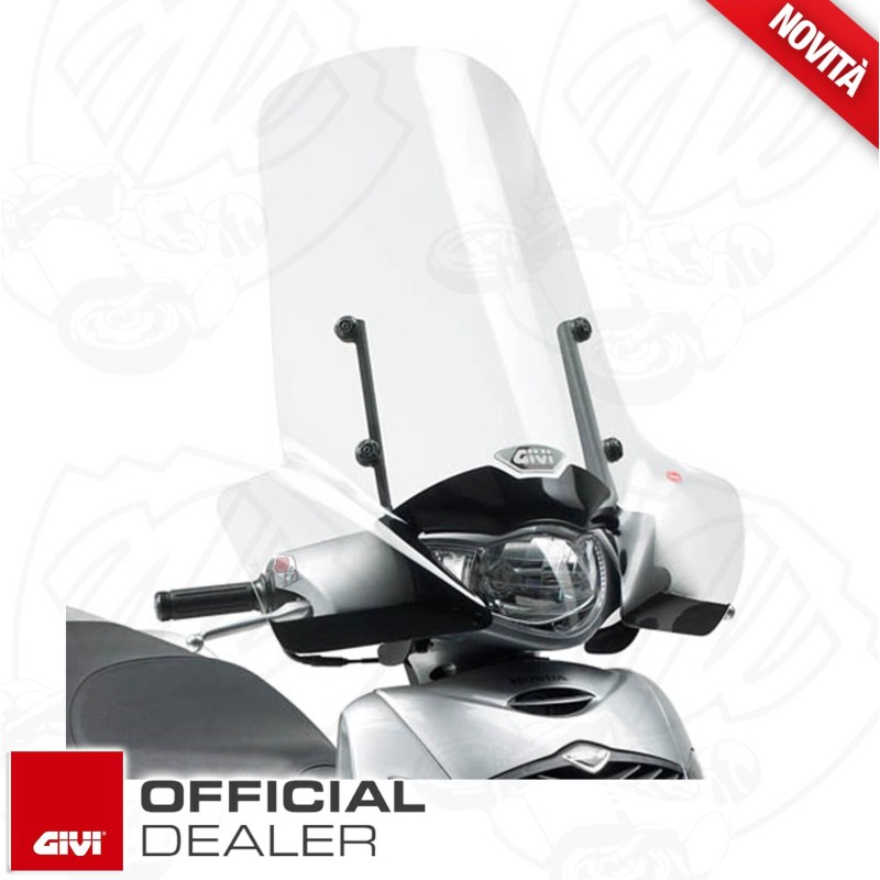 CUPOLINO PARABREZZA PARAVENTO COMPLETO DI ATTACCHI GIVI HONDA SH 125i 150i
