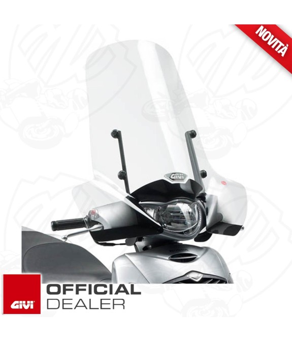 CUPOLINO PARABREZZA PARAVENTO COMPLETO DI ATTACCHI GIVI HONDA SH 125i 150i