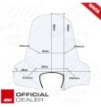 CUPOLINO PARABREZZA PARAVENTO COMPLETO GIVI PIAGGIO Fly 50 100 125 150 2004 2017